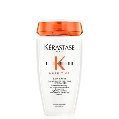 Abbildung von Kérastase Nutritive, Shampoo für normales bis leicht trockenes Haar, Feuchtigkeitsspendendes und revitalisierendes Haarbad, Ohne Parabene, Bain Satin Hydrating Shampoo, 250 ml