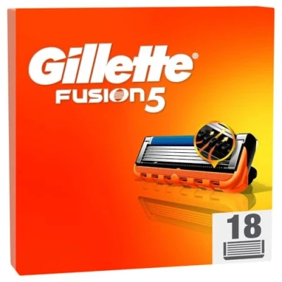 Abbildung von Gillette Fusion 5 Rasierklingen, 18 Ersatzklingen für Nassrasierer Herren mit fach Klinge