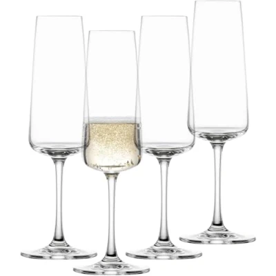 Abbildung von SCHOTT ZWIESEL Sektglas MioVino (4er Set), spülmaschinenfeste Tritan Kristallgläser, Made in Germany (Art. Nr. 124052)