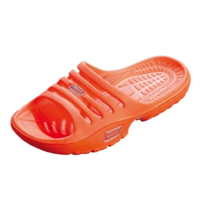 Abbildung von Beco Badeschuhe Kinder leichte EVA Badesandalen für Mädchen &amp; Jungen, komfortable Badeschlappen ideal Schwimmbad oder Strand in Orange, Größe: 34