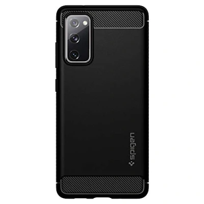 Abbildung von Spigen TPU Rugged Armor Book Cover Samsung Galaxy S20 FE Schwarz