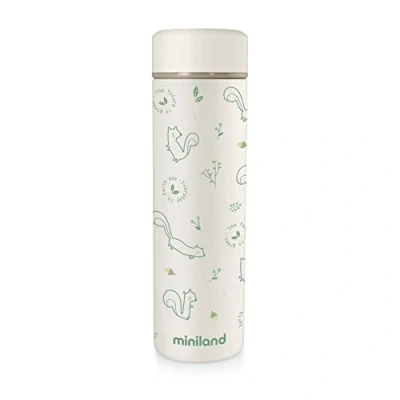 Abbildung von Miniland 89262 NATUR THERMOS CHIP 450ml Isolierflasche für Babynahrung, mehrfarbig