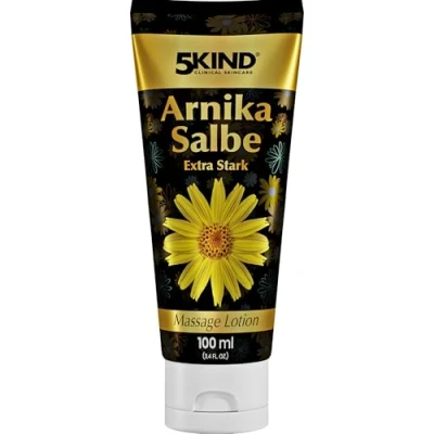 Abbildung von 5kind Extrastarke Arnika Creme 100ml Salbe Hochkonzentriert Schnell Wirkende Hochdosiert Intensive mit Arnica Montana Extract Gel für Muskeln und Gelenke