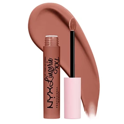 Abbildung von Nyx Professional Makeup LIP Lingerie XXL Matte Liquid Lipstick Flüssiger Lippenstift, Damen, Größe: 4 ml, 25 candela babe