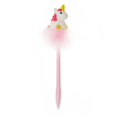 Abbildung von Legami Stift mit hellem Einhorn, Writing is Magic, 20 cm, Kugelschreiber, blaue Tinte, 0,7 mm, das Einhorn leuchtet auf, wenn es auf eine harte Oberfläche trifft, 1 stück (1er Pack)