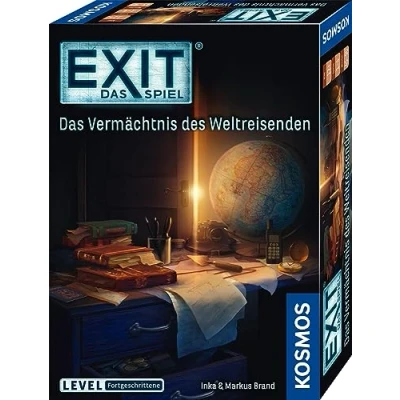 Abbildung von KOSMOS 682828 EXIT Das Spiel Vermächtnis des Weltreisenden, Level: Fortgeschrittene, Escape Room Spiel, Game für 1 4 Spieler ab 12 Jahre, EIN einmaliges Gesellschaftsspiel