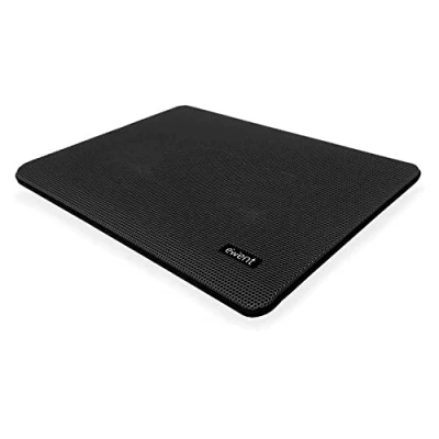 Abbildung von Ewent EW1256 Laptop Kühler 12 17 Zoll, 2 Ruhige Lüfter mit blau LEDs, Cooling Pad, Notebook Cooler Ständer Kühlpad Kühlmatte, schwarz