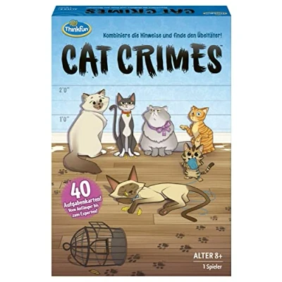 Abbildung von ThinkFun 76366 Cat Crimes Das flauschige und freche Kombinations Deduktionsspiel mit Katzen. Finde den Übeltäter!
