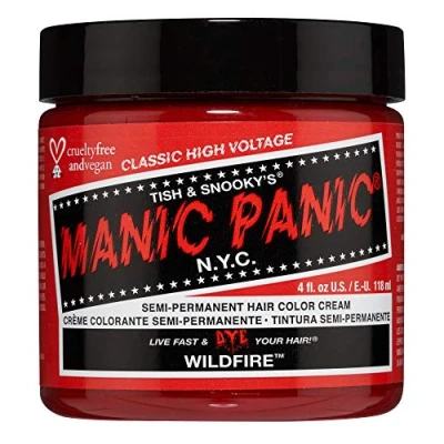 Abbildung von Manic Panic Wildfire Classic Creme, vegan, tierversuchsfrei, rote semipermanente Haarfarbe, 118 ml