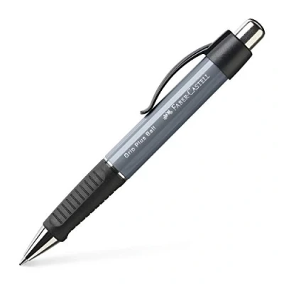 Abbildung von FABER CASTELL 140789 Kugelschreiber Grip Plus Ball, Stärke M, stone grey, 1 Stück