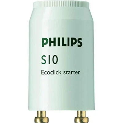 Abbildung von 10 Stück Phillips S10 Ecoclick Starter für Leuchtstoffröhren von 4 65 Watt