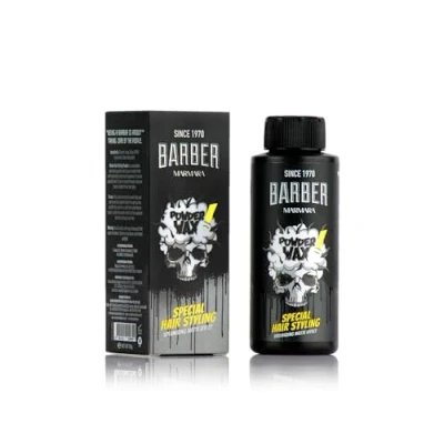 Abbildung von Barber Marmara Haarstyling und Volumenpuderwachs mit Matteffekt für Damen Herren