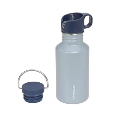 Abbildung von LÄSSIG Trinkflasche Edelstahlflasche BPA frei 500ml Kinder Kita Kindergarten auslaufsicher mit Sporttrinkverschluss/Bottle Stainless Steel Unique hellblau