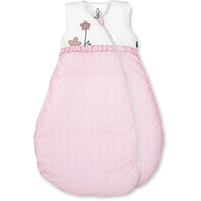 Abbildung von Sterntaler Schlafsack für Kleinkinder, Ganzjährig, Wärmeregulierung, Reißverschluss, Größe: 70, Emmi Girl, Weiß/Rosa