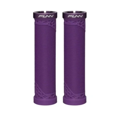 Abbildung von Funn Hilt MTB Lenkergriffe mit einfachem Verriegelungssystem, leicht und ergonomisch, einem Innendurchmesser von 22 mm, einzigartige Fahrradlenkergriffe Muster (Violett)