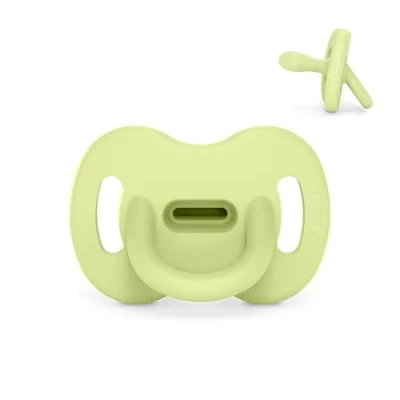 Abbildung von Suavinex Silikon Schnuller, 0/6 Monate &amp; Neugeborene, Physiologische Sx Pro Sauger, Weich Flexibel, Ideal zum Schlafen, Respektiert die Mundentwicklung, Colour Essence, Lime