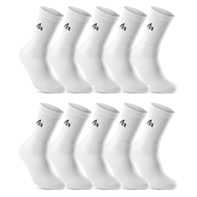 Abbildung von sockenkauf24 10 Paar i1R Sportsocken Tennissocken Herren Damen Baumwolle 10300 (39 42 Weiß)