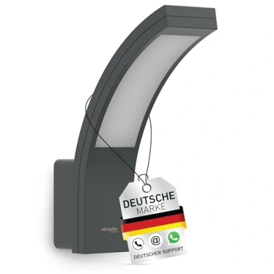 Abbildung von Oktaplex Rio Außenlampe Wand IP54 Außenleuchte 3000K warmweiß Außenwandleuchte 750lm 10W Wandleuchte Aussen 230V anthrazit