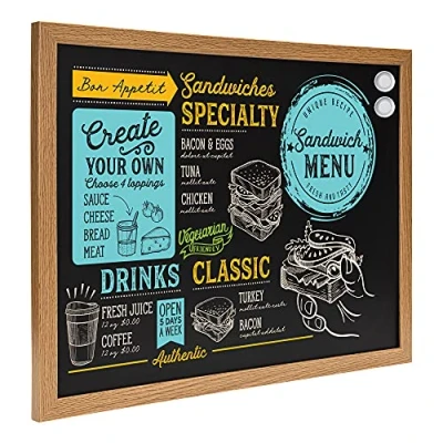 Abbildung von Amazon Basics Tafel, 43 x 58,4 cm, Schwarz
