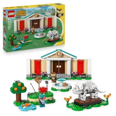 Abbildung von LEGO Animal Crossing Eugens Museumssammlung (77056); Bauset zum Sammeln für Kinder mit Minifiguren und Triceratops Fossil; Nintendo Charakter Mädchen Jungen ab 7 Jahren