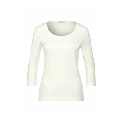 Abbildung von Street One Langarmshirt, Damen, Größe: 36, Weiß