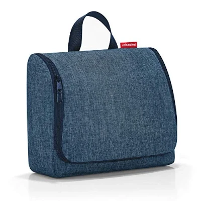Abbildung von reisenthel toiletbag XL Twist Blue praktischer Kulturbeutel mit Haken, wasserabweisendes Material