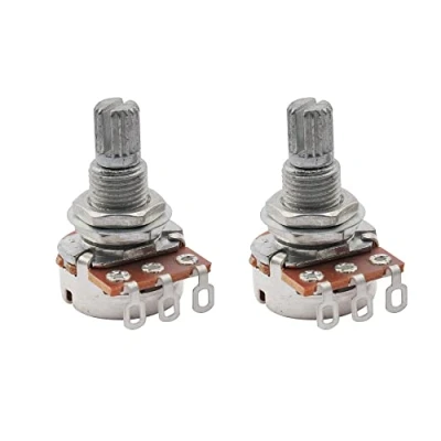 Abbildung von Musiclily Metric Mini 18mm A250K Split Shaft Poti Guitar Potentiometers (B500K)