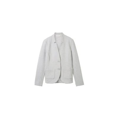 Abbildung von TOM Tailor Ottoman Blazer, Damen, Größe: Large, New light grey melange