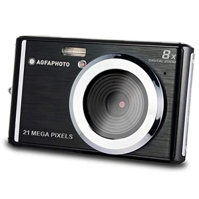 Abbildung von AGFA Photo Kompakte Digitalkamera mit 21 Megapixel CMOS Sensor, 8x Digitalzoom und LCD Display Schwarz