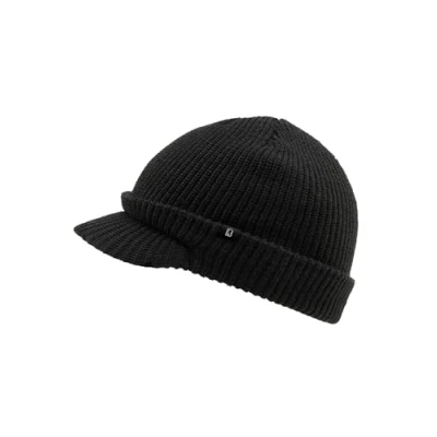 Abbildung von Brandit Shield Cap, Strickmütze mit Schirm, Schwarz
