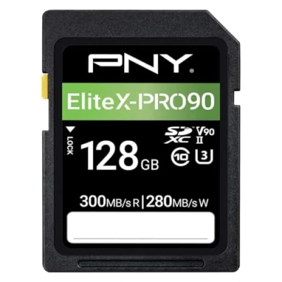 Abbildung von PNY 128GB EliteX PRO 90 Klasse 10 U3 V90 UHS II SD Flash Speicherkarte