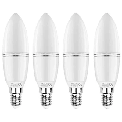 Abbildung von SAUGLAE E14 LED Kerzen Lampe 12W, 100W Glühbirnen äquivalent, 4000K Neutralweiß, Nicht Dimmbar, 1380Lm, Kleine Edison Schraube Kerze Birne, 4er Pack