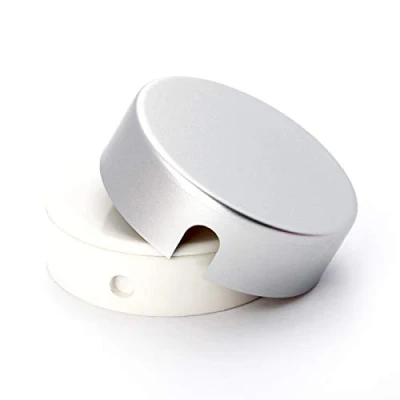 Abbildung von ORION LIGHTSTYLE Verteilerdose Baldachin Deckendose Rosette Abzweigdose Abdeckung Silbern (Nickel Matt)