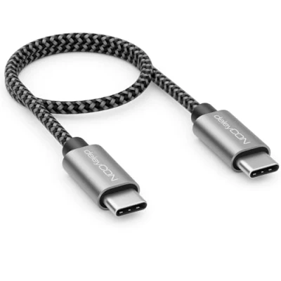 Abbildung von deleyCON 0,30m USB C Kabel PD3.0 (60W Schnellladekabel) Kurzes 30cm auf Ladekabel für iPhone 16 15 Pro Max Samsung Galaxy S24 S23 S22 Pixel iPad MacBook Air Tablets Switch PS5