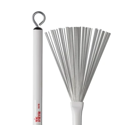 Abbildung von Vic Firth Retractable Wire Jazz Brushes White