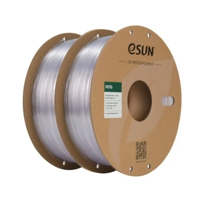 Abbildung von eSUN PETG Filament 1.75 mm, 3D Printer Filament, Measurement Accuracy +/ 0.03 1KG pro Spule, 2 Spulen Druck für Drucker, Natürlich