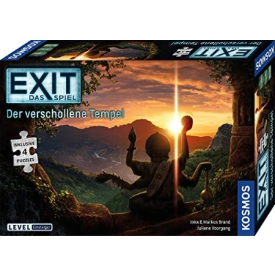 Abbildung von KOSMOS 692094 EXIT Das Spiel + Puzzle Der verschollene Tempel, Level: Einsteiger, Escape Room mit Puzzle, Game für 1 bis 4 Spieler ab 10 Jahre