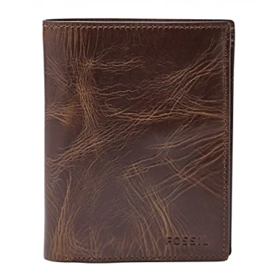 Abbildung von Fossil Derrick Geldbörse, Herren, Größe: One Size, Dark brown