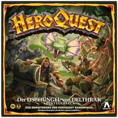 Abbildung von Avalon Hill HeroQuest Der Dschungel von Delthrak Abenteuerpack, Basisspiel erforderlich, Rollenspiel Deutsche Version