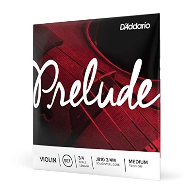 Abbildung von D&#039;Addario Geigensaiten Prelude Violin Strings J810 3/4M 3/4 Scale, Medium Tension Full Set