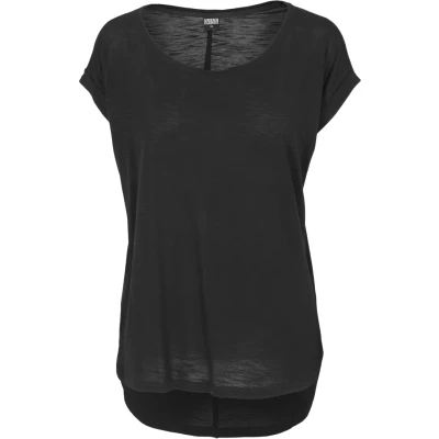 Abbildung von Urban Classics SLUB TEE Tshirt basic, Damen, Größe: Large, Black