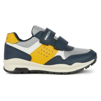 Abbildung von Geox Pavel Sneaker low für Kinder, Größe: 36, Navy/ochre yellow Schuhe