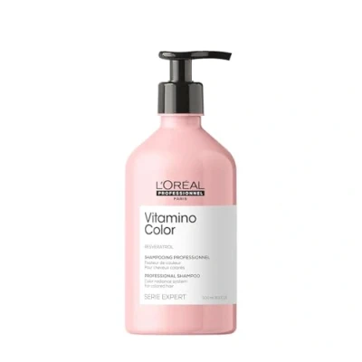 Abbildung von L&#039;Oréal Professionnel Vitamino Color Shampoo schützt und bewahrt die Haarfarbe verhindert Schäden verleiht Lebendigkeit verbessert den Glanz für gefärbtes Haar 500 ml