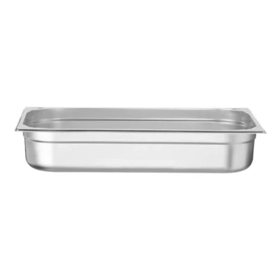 Abbildung von HENDI Gastronormbehälter, Temperaturbeständig von 40 bis 300C, Heissluftöfen Kühl und Tiefkühlschränken Chafing Dishes Bain Marie, Stapelbar, 14L, GN 1/1, 530x325x(H)100mm, Edelstahl