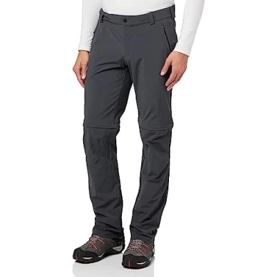 Abbildung von Schöffel Herren Pants Folkstone Zip Off, vielseitige Hose mit Off Funktion, leichte Wanderhose für den Sommer, asphalt, 48