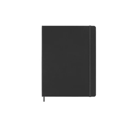 Abbildung von Moleskine Klassisches Notizbuch, Liniertes Hardcover und Elastischer Verschluss, Größe XL 19 x 25 cm, Farbe Schwarz, 192 Seiten