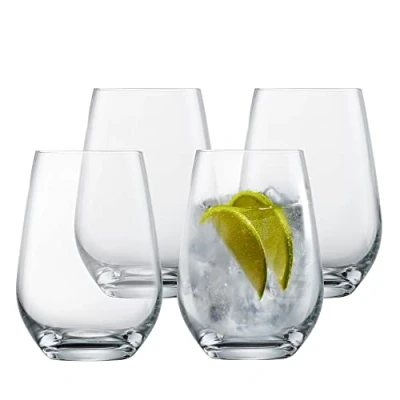 Abbildung von SCHOTT ZWIESEL Gin Tonic Glas Viña (4er Set), bauchige Longdrinkgläser für Tonic, spülmaschinenfeste Tritan Kristallgläser, Made in Germany (Art. Nr. 130003)