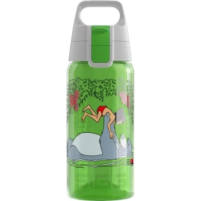 Abbildung von SIGG Trinkflasche Kinder Viva One Disney Dschungelbuch Für Kohlensäurehaltige Getränke Geeignet Auslaufsicher Spülmaschinenfest BPA frei Sport &amp; Schule Grün 0,5L