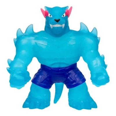 Abbildung von MrBeast Lab dehnbarer Iconic Panther der Heroes of GOO JIT Zu; Drücke und dehne den von bis zu 3X in Seiner Größe; Sammle alle 3 Figuren; Iconic, Hypercharged Legendary