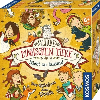 Abbildung von KOSMOS 697679 Die Schule der magischen Tiere Nicht zu fassen! Das Spiel mit dem Dreh. Kinderspiel ab 6 Jahren Würfel, Kooperatives Brettspiel, Familienspiel, Gesellschaftsspiel